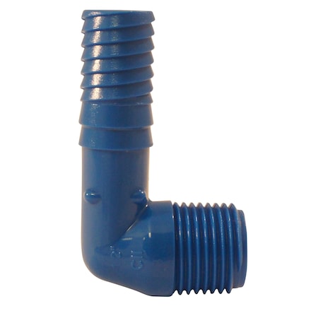 Apollo 1/2 in. Polypropylene Blue Twister Insert 90-Degree x MPT Elbow ABTME12